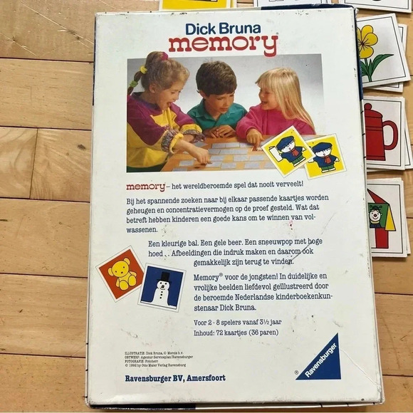 Mein erstes Memory - Dick Bruna Komplett Top! Ravensburger ©1992 Rarität ab 3 J. - Picture 4 of 7